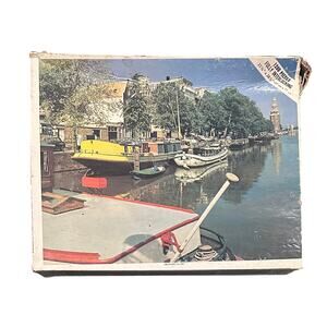Vintage Whitman 1200 Piece Jigsaw Puzzle Amsterdam, Holland